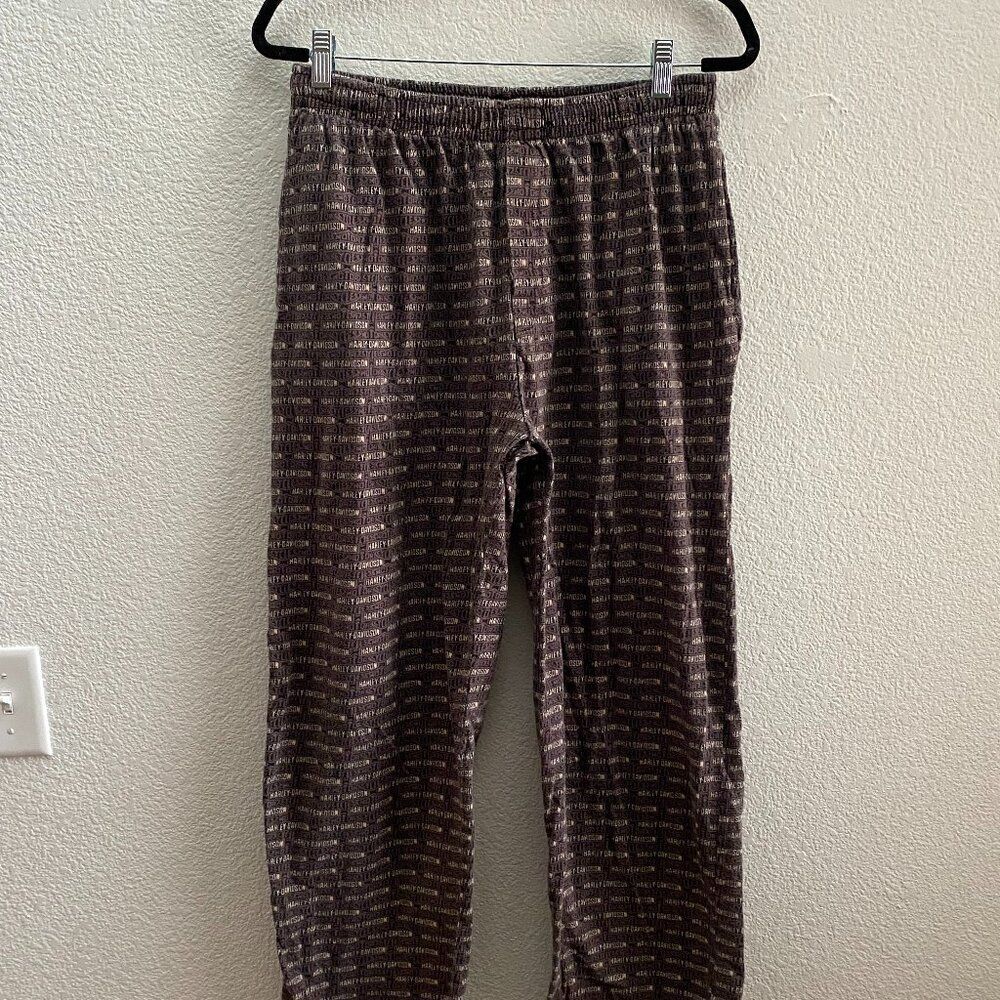 Vintage Harley-Davidson Motorcycles Lounge Pants Size Large 27.5 Inch Inseam VTG